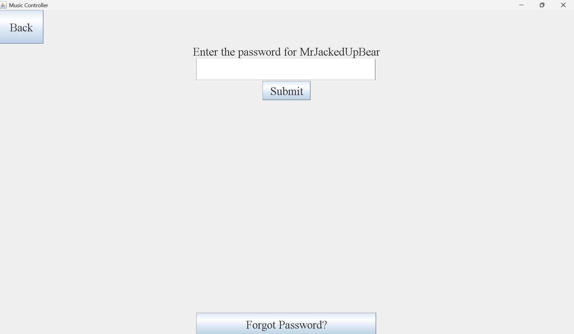 Music Controller Login Page